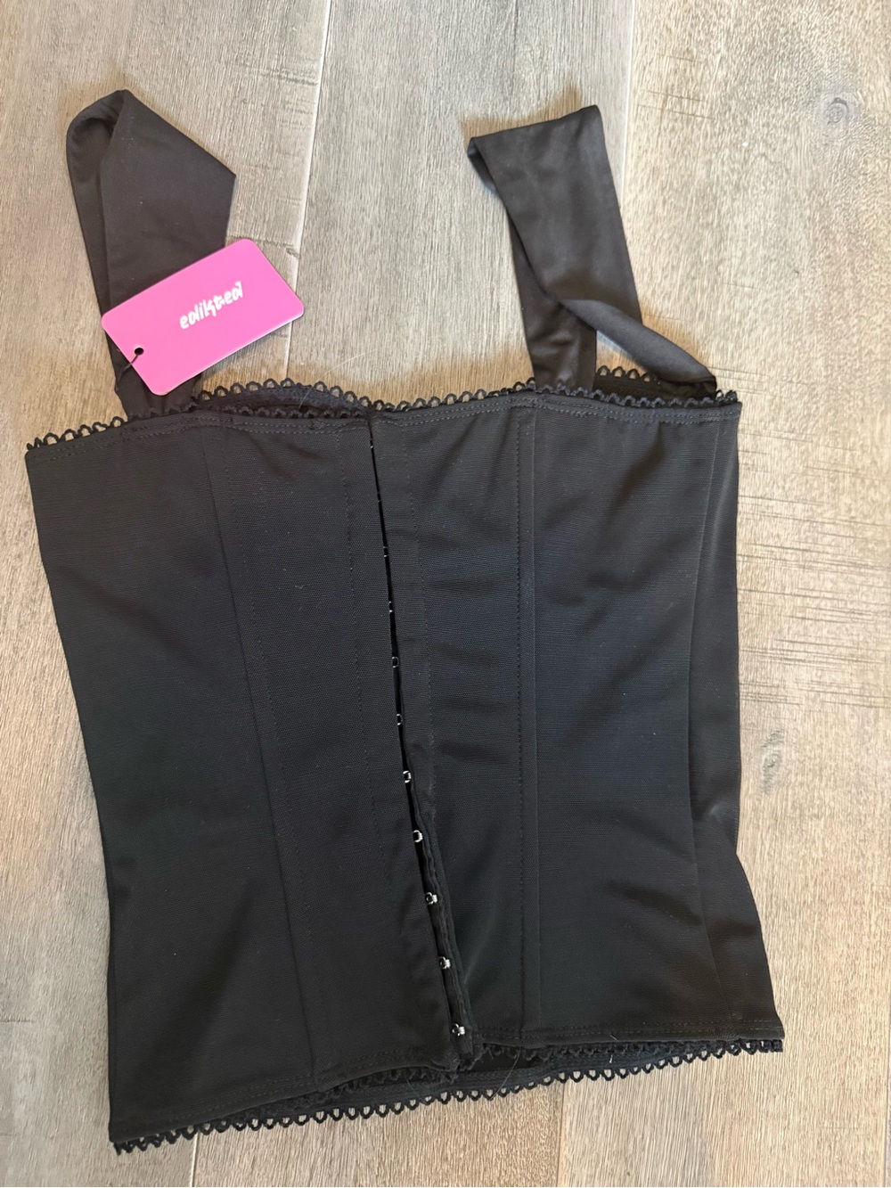 Edikted Black Corset-Style Top. NWT 🖤 - Picture 3 of 5